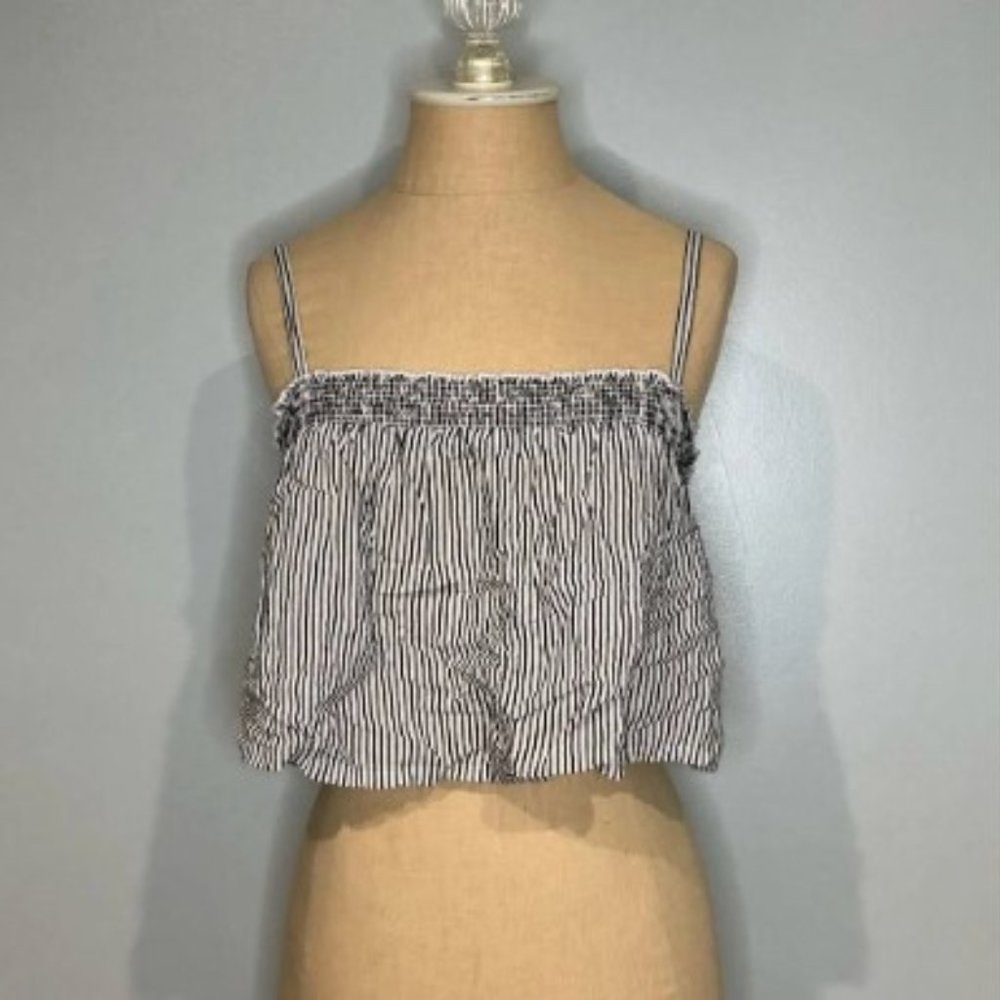 Volcom Black and White Crop Top - Medium
